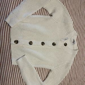 Cropped madewell size medium cotton cardigan sweater